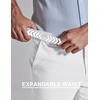 image:imageCOOFANDY Mens Classic Dress Pants Expandable Waist Suit Pants Breathable Business Casual SlacksWhite