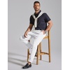 image:imageCOOFANDY Mens Classic Dress Pants Expandable Waist Suit Pants Breathable Business Casual SlacksWhite