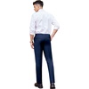 image:imageCOOFANDY Mens Classic Fit Dress Pants Flat Front Straight Formal Pants Wrinkle Free Expandable Waist Suit PantsBlue