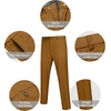 image:imageCOOFANDY Mens Classic Fit Dress Pants Flat Front Straight Formal Pants Wrinkle Free Expandable Waist Suit PantsBrown