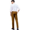 image:imageCOOFANDY Mens Classic Fit Dress Pants Flat Front Straight Formal Pants Wrinkle Free Expandable Waist Suit PantsBrown