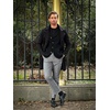 image:imageCOOFANDY Mens Classic Fit Dress Pants Flat Front Straight Formal Pants Wrinkle Free Expandable Waist Suit PantsGrey