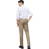 image:imageCOOFANDY Mens Classic Fit Dress Pants Flat Front Straight Formal Pants Wrinkle Free Expandable Waist Suit PantsKhaki