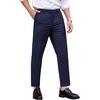 image:imageCOOFANDY Mens Classic Fit Dress Pants Flat Front Straight Formal Pants Wrinkle Free Expandable Waist Suit PantsNavy Blue