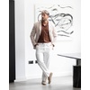 image:imageCOOFANDY Mens Classic Fit Dress Pants Flat Front Straight Formal Pants Wrinkle Free Expandable Waist Suit PantsWhite