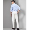 image:imageCOOFANDY Mens Classic Fit Dress Pants Flat Front Straight Formal Pants Wrinkle Free Expandable Waist Suit PantsWhite