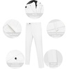 image:imageCOOFANDY Mens Classic Fit Dress Pants Flat Front Straight Formal Pants Wrinkle Free Expandable Waist Suit PantsWhite