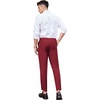 image:imageCOOFANDY Mens Classic Fit Dress Pants Flat Front Straight Formal Pants Wrinkle Free Expandable Waist Suit PantsWine Red