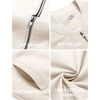 image:imageCOOFANDY Mens Cotton Bomber Jacket Lightweight Flight Jackets Casual Softshell Varisty JacketBeige