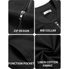 image:imageCOOFANDY Mens Cotton Bomber Jacket Lightweight Flight Jackets Casual Softshell Varisty JacketBlack
