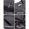 image:imageCOOFANDY Mens Cotton Bomber Jacket Lightweight Flight Jackets Casual Softshell Varisty JacketDark Grey