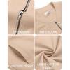 image:imageCOOFANDY Mens Cotton Bomber Jacket Lightweight Flight Jackets Casual Softshell Varisty JacketKhaki1
