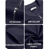 image:imageCOOFANDY Mens Cotton Bomber Jacket Lightweight Flight Jackets Casual Softshell Varisty JacketNavy Blue