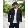 image:imageCOOFANDY Mens Cotton Denim Jacket Lightweight Trucker Western Jackets Casual Fashion Jean CoatBlack