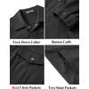 image:imageCOOFANDY Mens Cotton Denim Jacket Lightweight Trucker Western Jackets Casual Fashion Jean CoatDark Grey