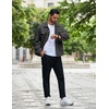 image:imageCOOFANDY Mens Cotton Denim Jacket Lightweight Trucker Western Jackets Casual Fashion Jean CoatDark Grey