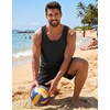 image:imageCOOFANDY Mens Cotton Tank Tops Workout Summer Sleeveless Muscle Gym Shirts Athletic Beach Tee Shirt PackBlack