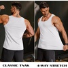 image:imageCOOFANDY Mens Cotton Tank Tops Workout Summer Sleeveless Muscle Gym Shirts Athletic Beach Tee Shirt PackBlackwhite