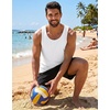 image:imageCOOFANDY Mens Cotton Tank Tops Workout Summer Sleeveless Muscle Gym Shirts Athletic Beach Tee Shirt PackBlackwhite