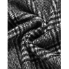 image:imageCOOFANDY Mens Double Breasted Pea Coat Winter Overcoat Short Trench Coat Notched CollarGrey Plaid