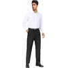 image:imageCOOFANDY Mens Dress Pants Expandable Waist Wrinkle Free Suit Pants Flat Front Casual Dress SlacksBlack