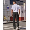 image:imageCOOFANDY Mens Dress Pants Expandable Waist Wrinkle Free Suit Pants Flat Front Casual Dress SlacksBlack