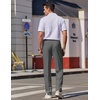 image:imageCOOFANDY Mens Dress Pants Expandable Waist Wrinkle Free Suit Pants Flat Front Casual Dress SlacksDark Grey