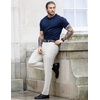 image:imageCOOFANDY Mens Dress Pants Expandable Waist Wrinkle Free Suit Pants Flat Front Casual Dress SlacksKhaki