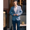 image:imageCOOFANDY Mens Dress Pants Expandable Waist Wrinkle Free Suit Pants Flat Front Casual Dress SlacksNavy Blue