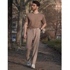 image:imageCOOFANDY Mens Dress Pants Expandable Waist Wrinkle Free Suit Pants Flat Front Casual Dress SlacksTan