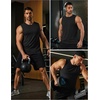 image:imageCOOFANDY Mens Dry Fit Workout Tank Top Sleeveless Gym Muscle Shirt UPF 50 Summer Running Athletic TshirtsBlack