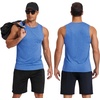 image:imageCOOFANDY Mens Dry Fit Workout Tank Top Sleeveless Gym Muscle Shirt UPF 50 Summer Running Athletic TshirtsBlue