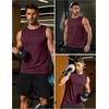 image:imageCOOFANDY Mens Dry Fit Workout Tank Top Sleeveless Gym Muscle Shirt UPF 50 Summer Running Athletic TshirtsDark Red