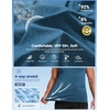 image:imageCOOFANDY Mens Dry Fit Workout Tank Top Sleeveless Gym Muscle Shirt UPF 50 Summer Running Athletic TshirtsDenim Blue