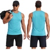 image:imageCOOFANDY Mens Dry Fit Workout Tank Top Sleeveless Gym Muscle Shirt UPF 50 Summer Running Athletic TshirtsGreen