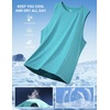 image:imageCOOFANDY Mens Dry Fit Workout Tank Top Sleeveless Gym Muscle Shirt UPF 50 Summer Running Athletic TshirtsGreen
