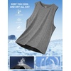 image:imageCOOFANDY Mens Dry Fit Workout Tank Top Sleeveless Gym Muscle Shirt UPF 50 Summer Running Athletic TshirtsMedium Grey
