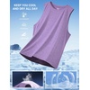 image:imageCOOFANDY Mens Dry Fit Workout Tank Top Sleeveless Gym Muscle Shirt UPF 50 Summer Running Athletic TshirtsPurple