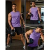image:imageCOOFANDY Mens Dry Fit Workout Tank Top Sleeveless Gym Muscle Shirt UPF 50 Summer Running Athletic TshirtsPurple