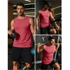 image:imageCOOFANDY Mens Dry Fit Workout Tank Top Sleeveless Gym Muscle Shirt UPF 50 Summer Running Athletic TshirtsRed