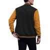 image:imageCOOFANDY Mens Fashion Varsity Jackets Leather Sleeve Slim Fit College Baseball Letterman Bomber CoatBlackyellow