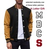 image:imageCOOFANDY Mens Fashion Varsity Jackets Leather Sleeve Slim Fit College Baseball Letterman Bomber CoatBlackyellow