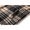 image:imageCOOFANDY Mens Flannel Fleece Jacket Sherpa Lined Shirt Jacket Plaid Zip Up Hoodie Soft Warm Coat with HoodDkhaki Line