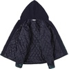 image:imageCOOFANDY Mens Flannel Shirt Jacket Warm Quilted Lined Hooded Long Sleeve Plaid Shirt JacketsBlue Plaid