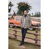 image:imageCOOFANDY Mens Flannel Shirt Jacket Warm Quilted Lined Hooded Long Sleeve Plaid Shirt JacketsKhaki