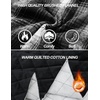 image:imageCOOFANDY Mens Flannel Shirt Jackets Quilted Lined Plaid Jacket Long Sleeve Button Down Thick Winter Outwear ShacketsBlack