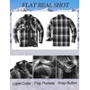 image:imageCOOFANDY Mens Flannel Shirt Jackets Quilted Lined Plaid Jacket Long Sleeve Button Down Thick Winter Outwear ShacketsBlack