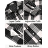 image:imageCOOFANDY Mens Flannel Shirt Jackets Quilted Lined Plaid Jacket Long Sleeve Button Down Thick Winter Outwear ShacketsBlack Plaid