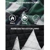 image:imageCOOFANDY Mens Flannel Shirt Jackets Quilted Lined Plaid Jacket Long Sleeve Button Down Thick Winter Outwear ShacketsGreen