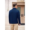 image:imageCOOFANDY Mens Fleece Jacket Zip Up Lightweight Sweater Jackets Casual Warm with Pockets for Home Office HikingBlue